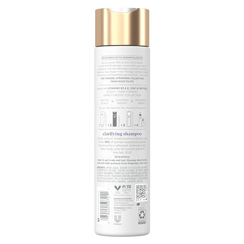 Dove Density Boost Shampoo pour refreshing the scalp without heaviness.