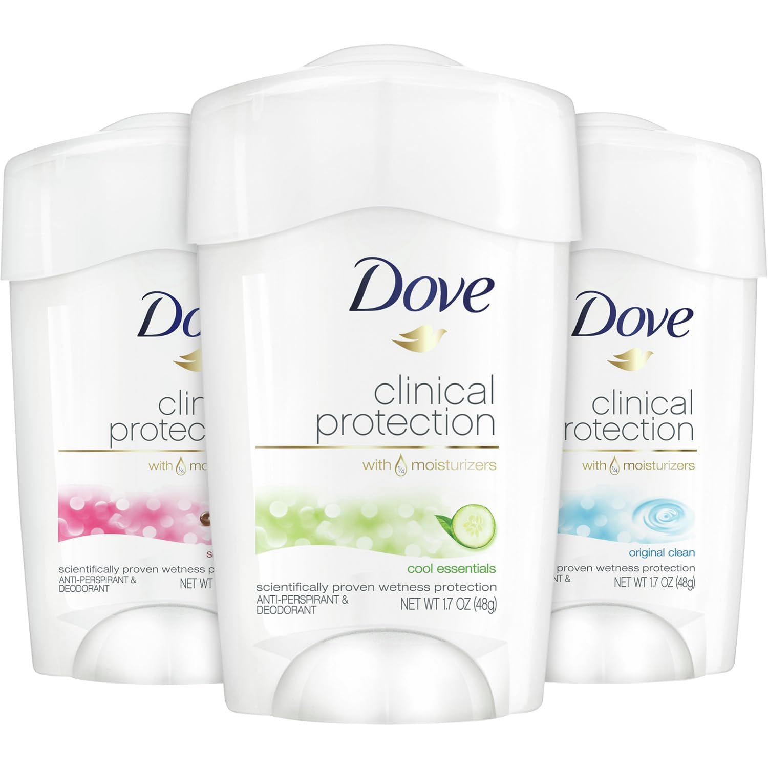 Dove Clinical Protection Cool Essentials stick for all-day freshness