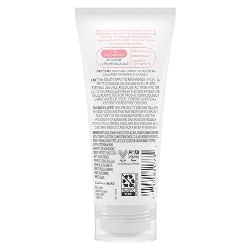 Dove deodorant cream texture close-up showing silky invisible application