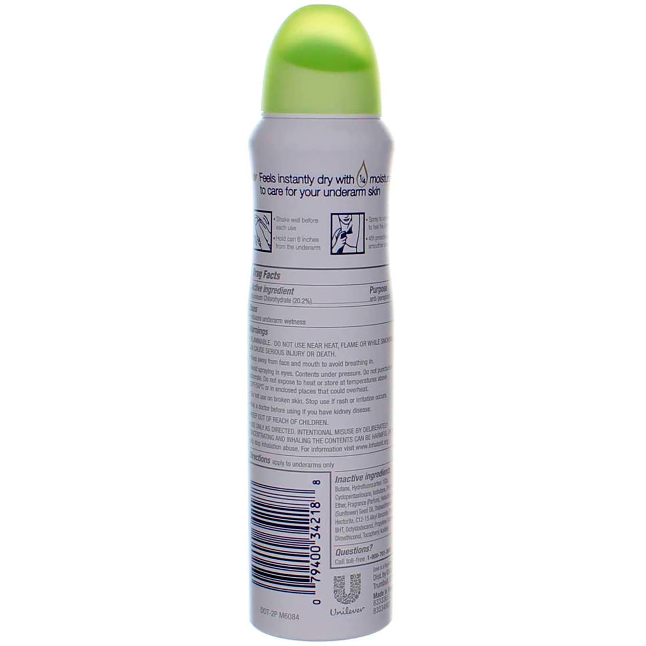 Dove Deodorant Dry Spray Cool Essentials 3-pack packaging.