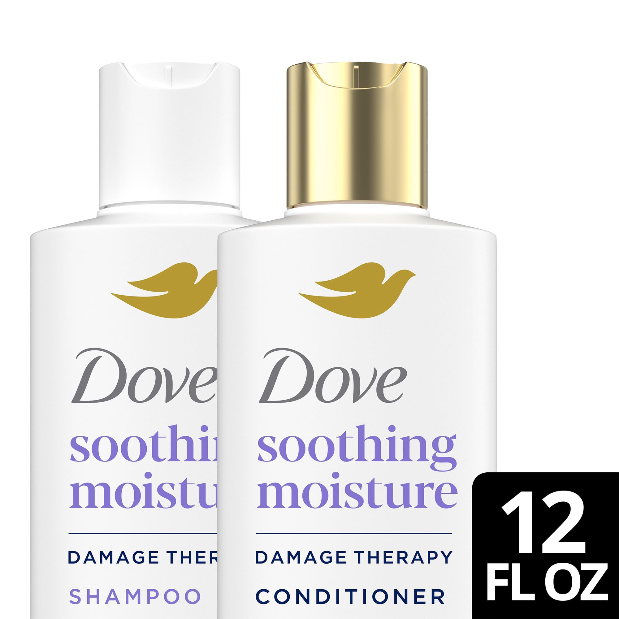 Dove DermaCare cruelty-free logo emphasizing PETA-approved hair care.