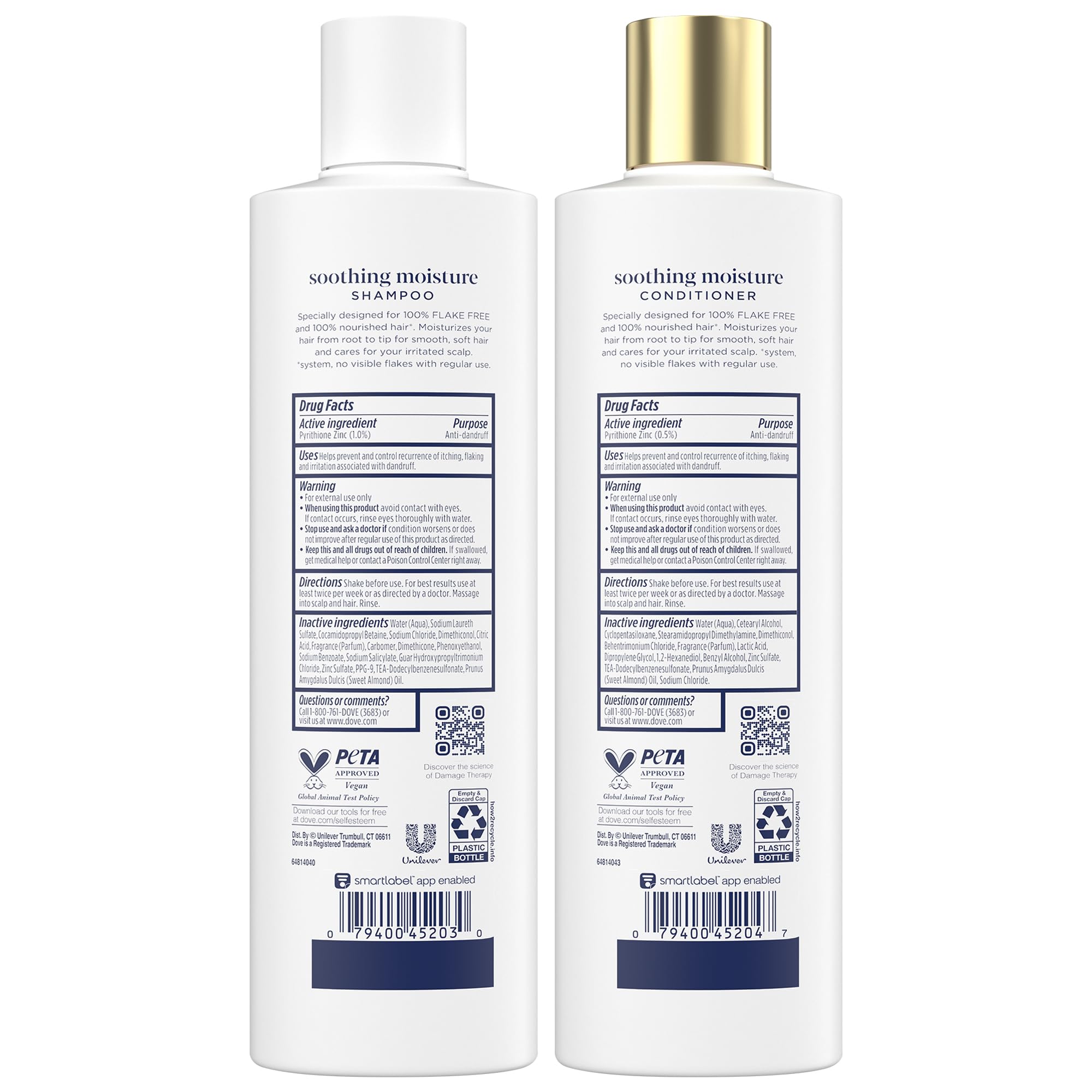 Dove DermaCare scalp hydrating conditioner bottle for lasting moisture and manageability.