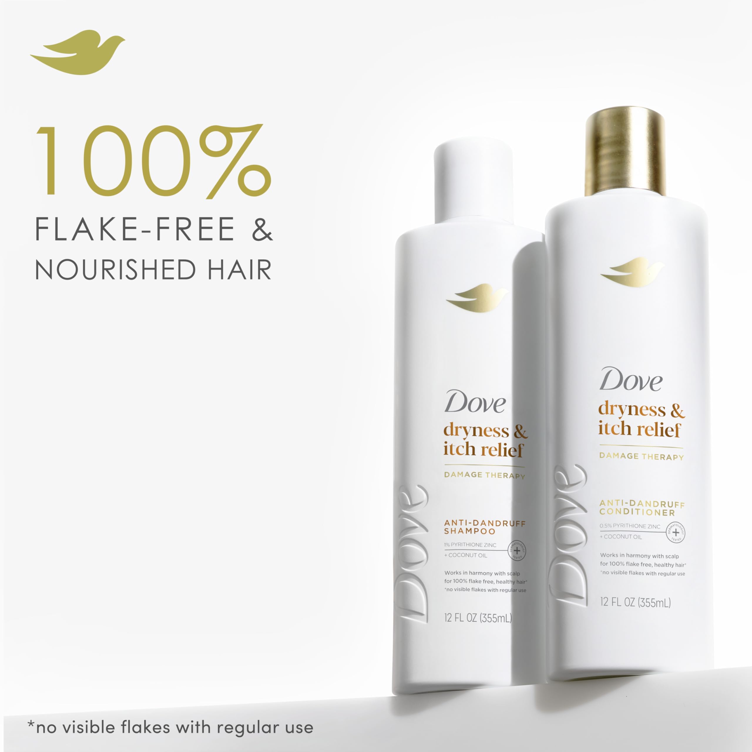 Dove DermaCare after-wash hair looks healthy and frizz-free