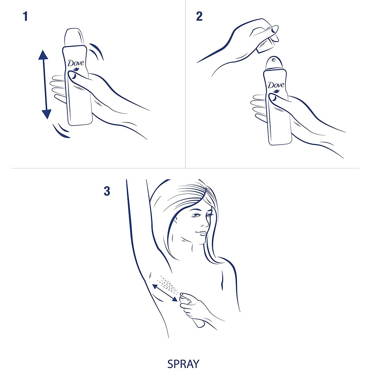 Dove Dry Spray Invisible Sheer Fresh offers a light, clean scent.