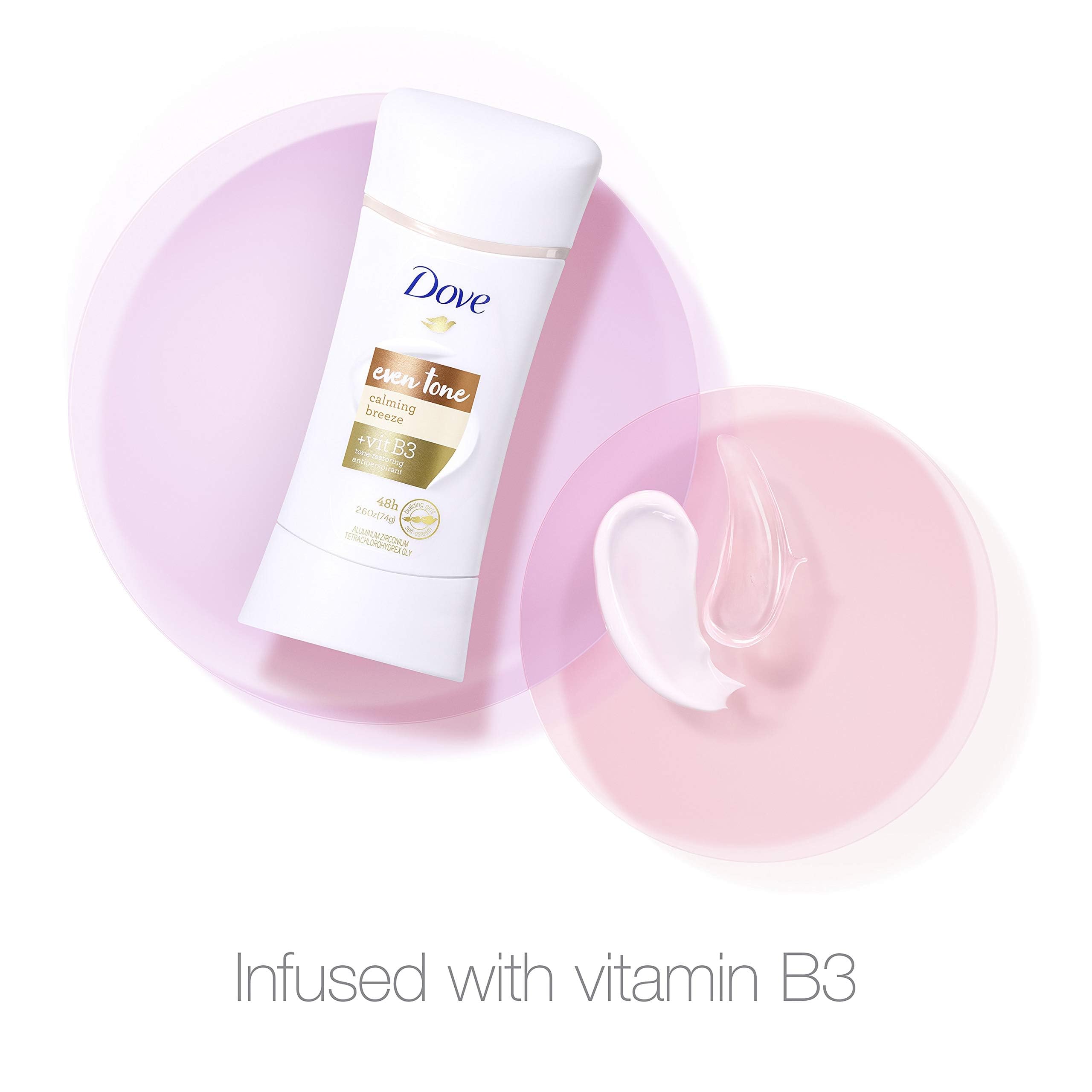 Graphic emphasizes 48-hour protection against odor and sweat