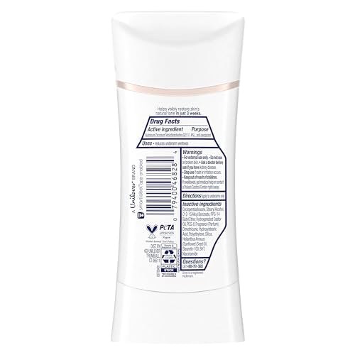 Smooth glide of Dove Even Tone Stick with no visible residue