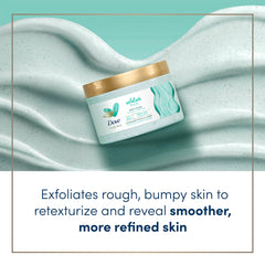 Dove Exfoliate Away with AHAs shows skin refinement during use