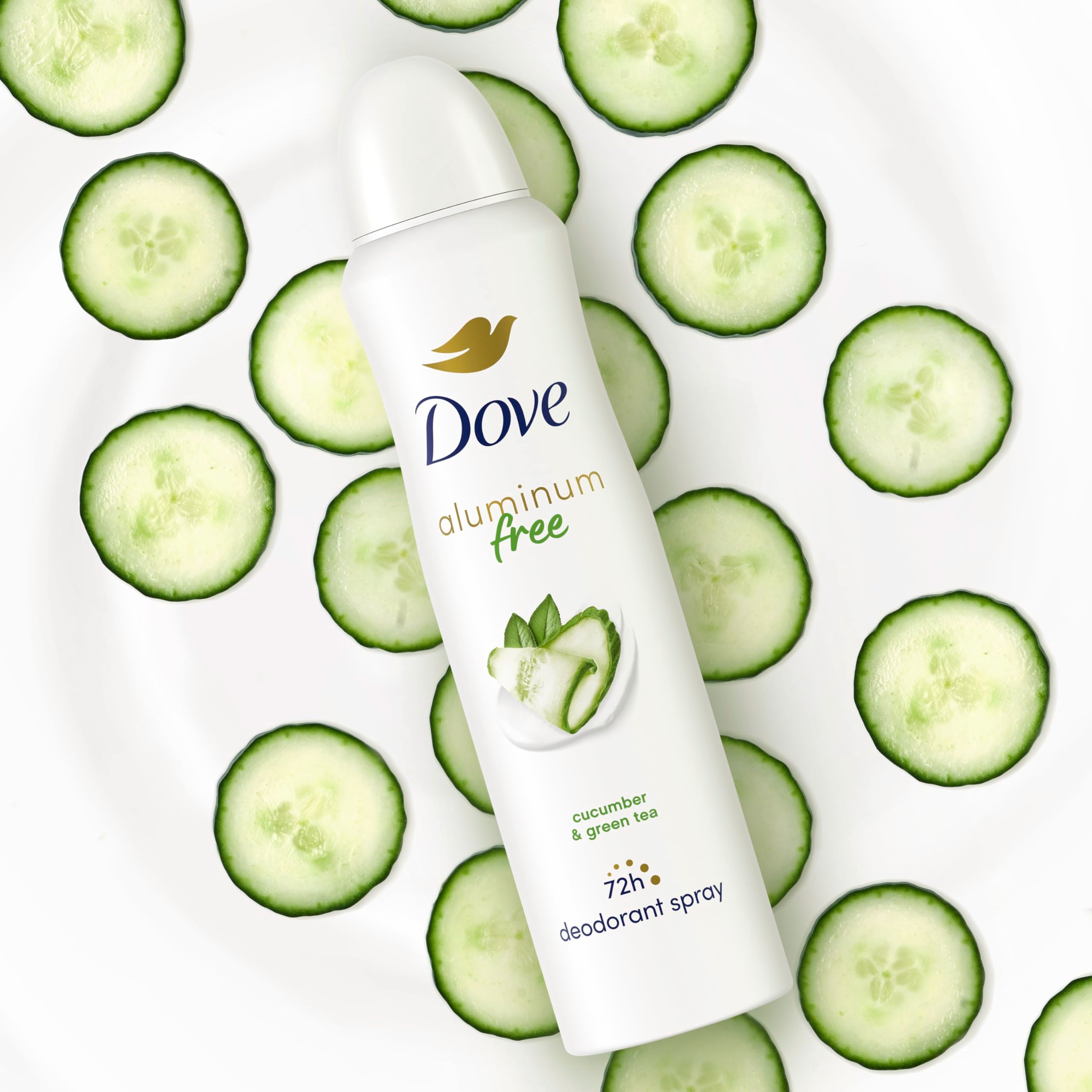 Dove deodorant spray fast-drying texture on skin