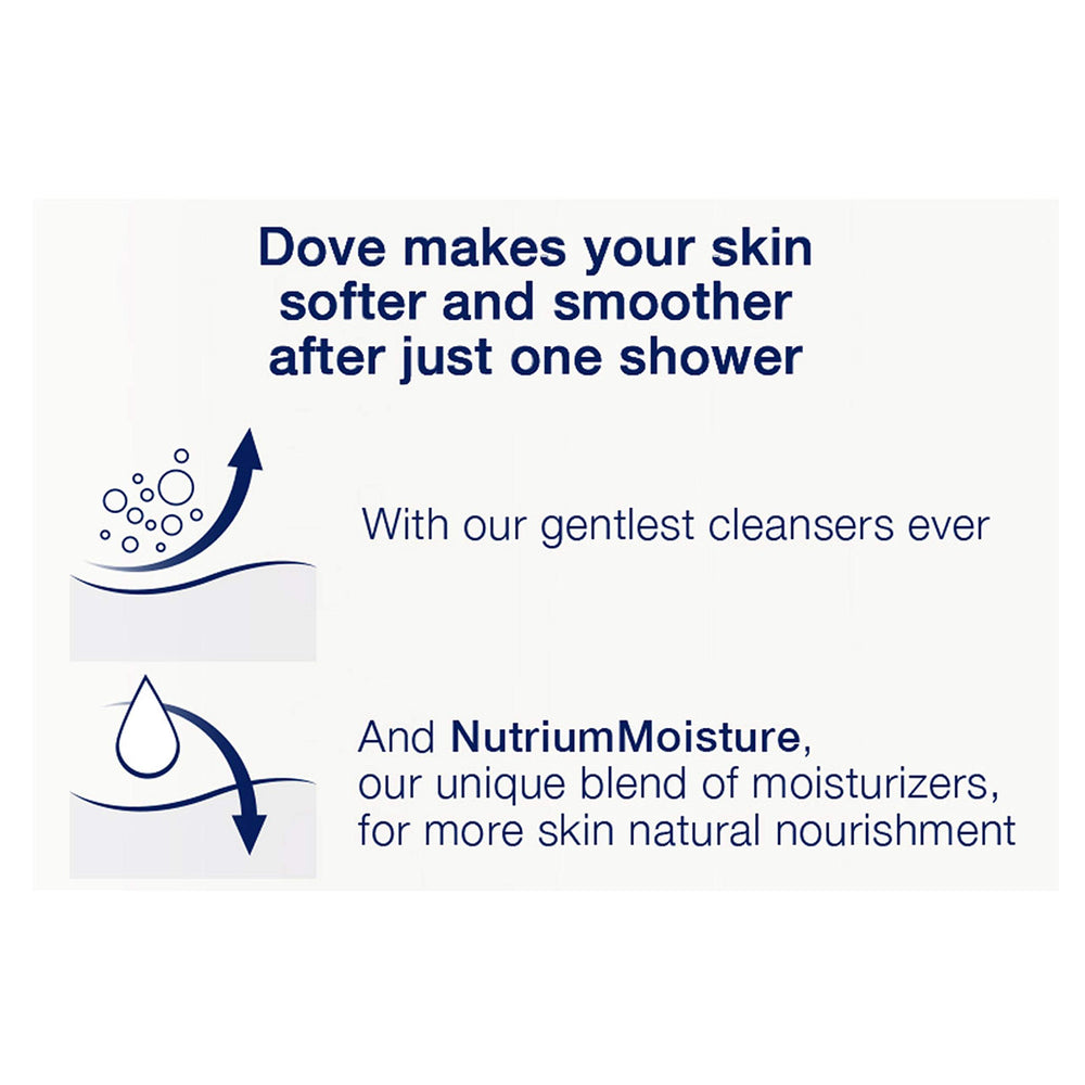 Dove Go Fresh Restore creamy lather forms during an energizing shower