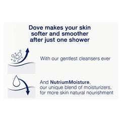 Dove Go Fresh Restore creamy lather forms during an energizing shower