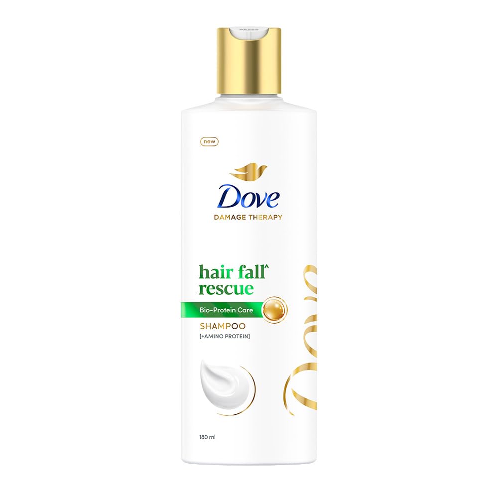 Dove Hair Fall Rescue Shampoo after rinse leaving smooth feel.