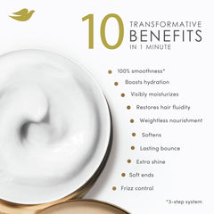 Dove hair mask application on damp hair demonstrates easy use