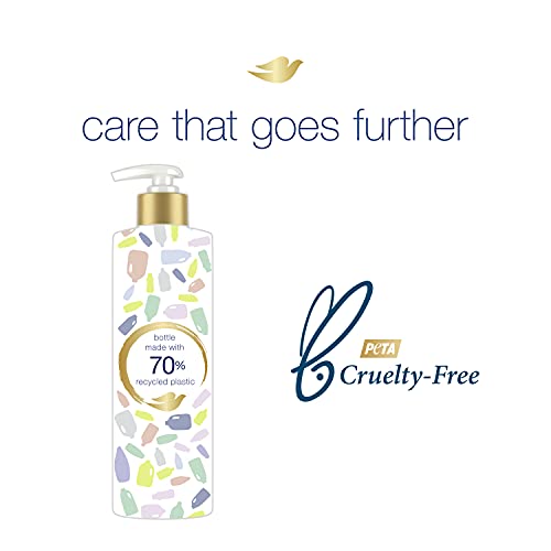 Spa-like shower moment using Dove Hydration Spa shampoo for daily moisture.