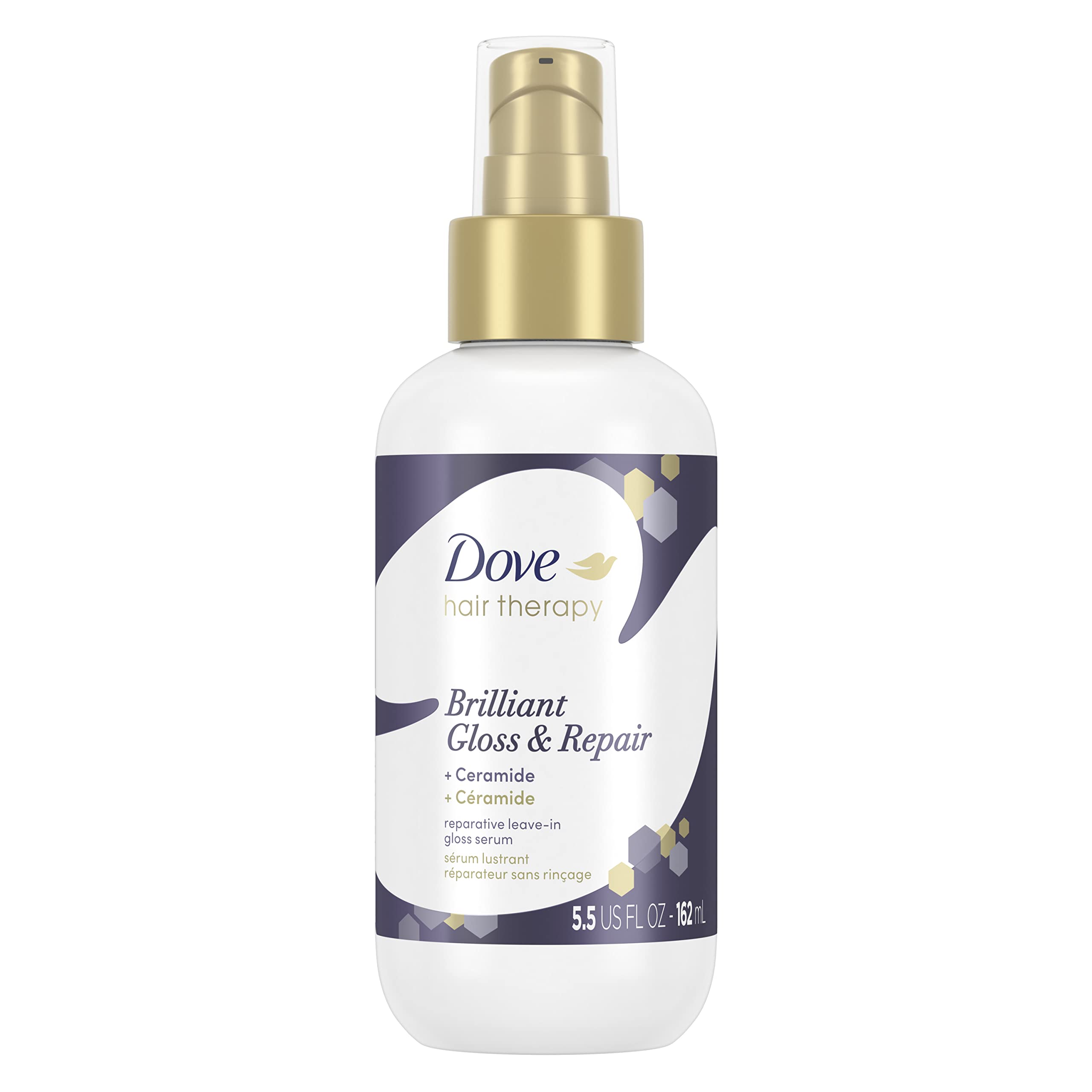 Dove Hair Therapy Leave-in bottle with brilliant gloss - smooths hair and adds shine.