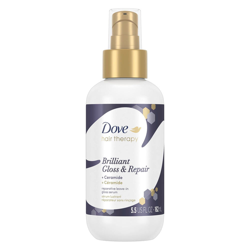 Dove Hair Therapy Leave-in bottle with brilliant gloss - smooths hair and adds shine.