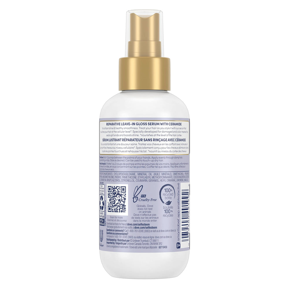 Dove Hair Therapy Leave-in spray with brilliant gloss - nourishes and detangles.