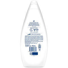 Dove Hydrate bottle front view, promoting gentle hydration during every shower