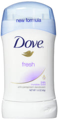 Dove Invisible Solid Fresh packaging close-up highlighting a smooth, long-lasting freshness.