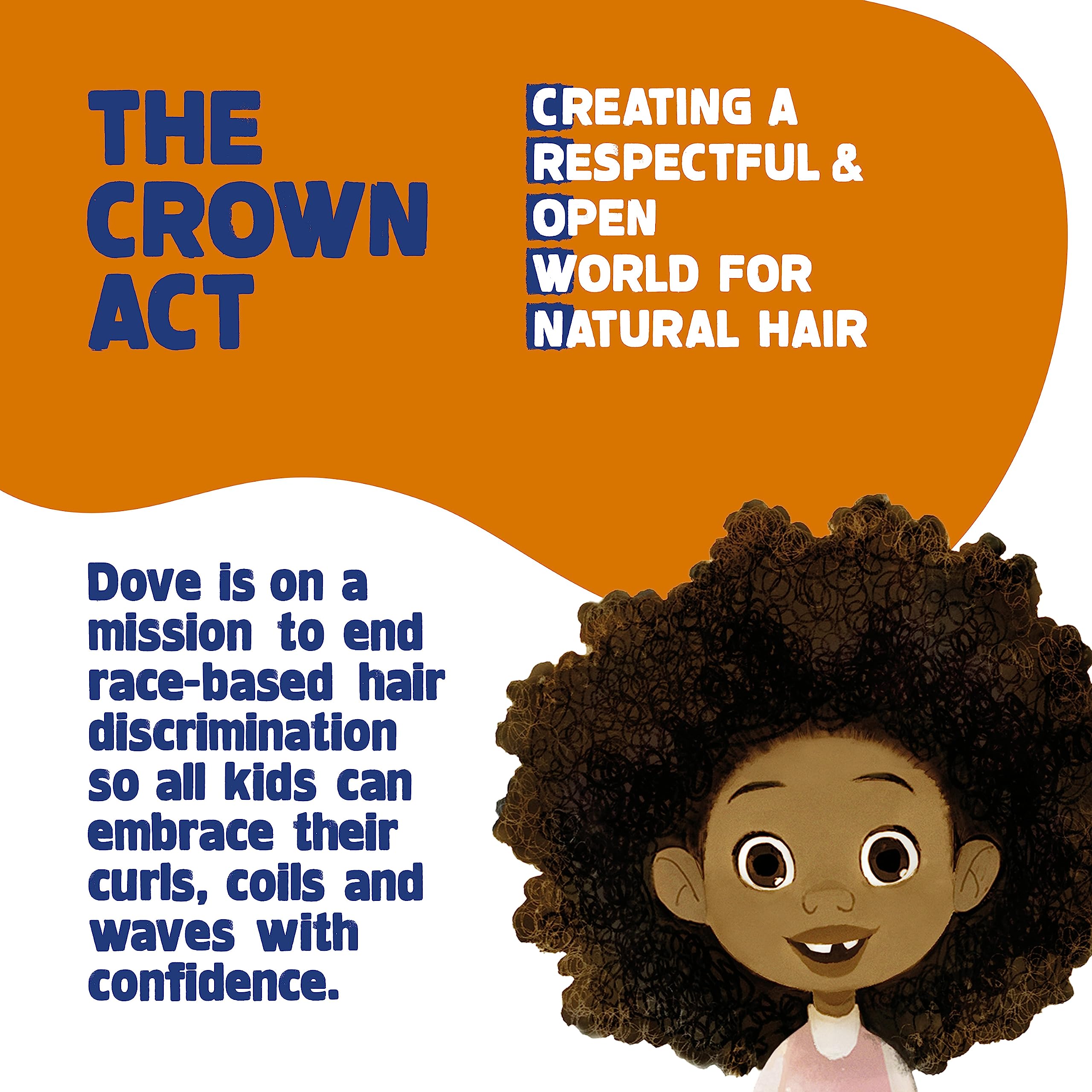 Dove Kids Detangler Spray bottle shows easy detangling for kids' textured hair.