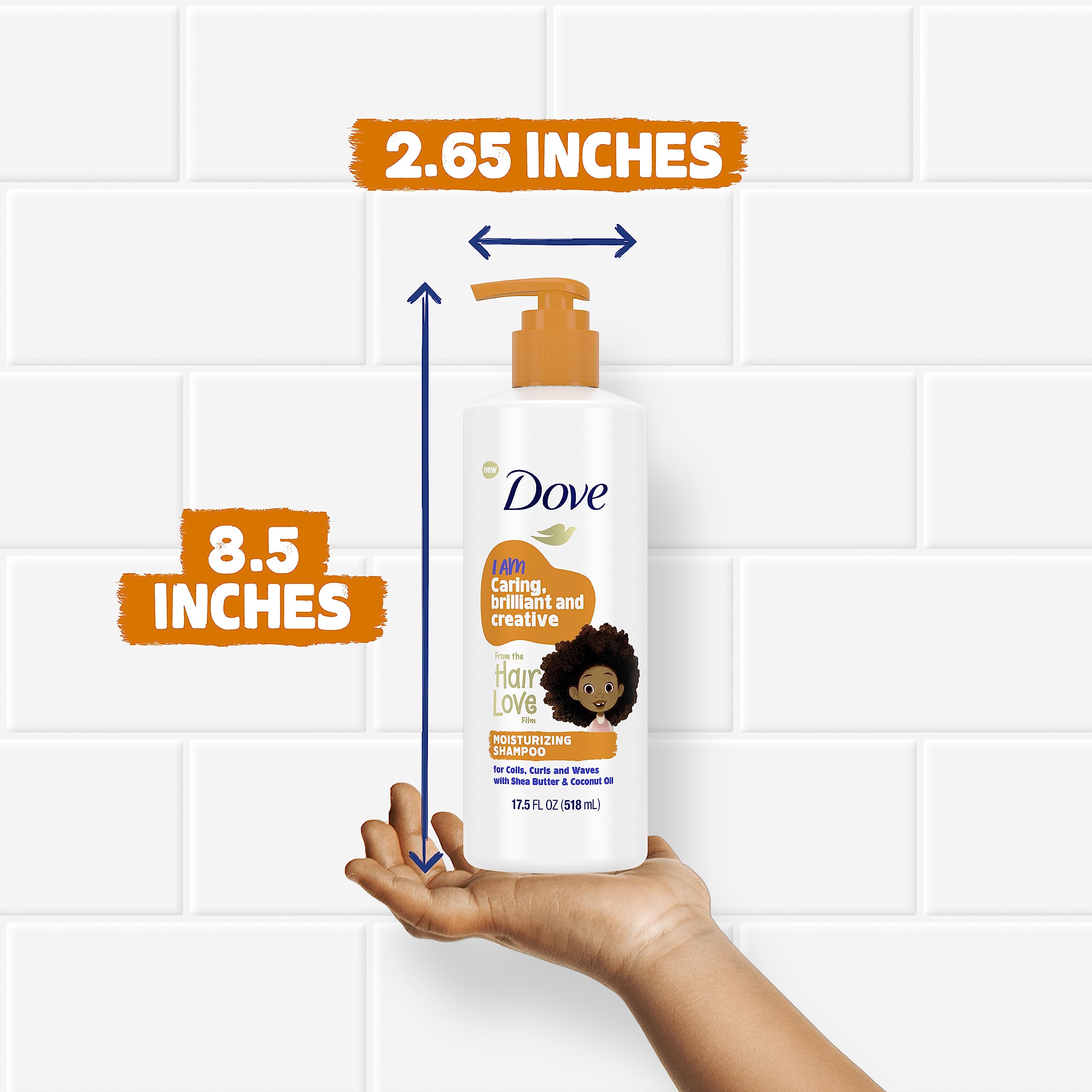 Dove Kids Shea coconut cream close-up suggests deep nourishment for curls.