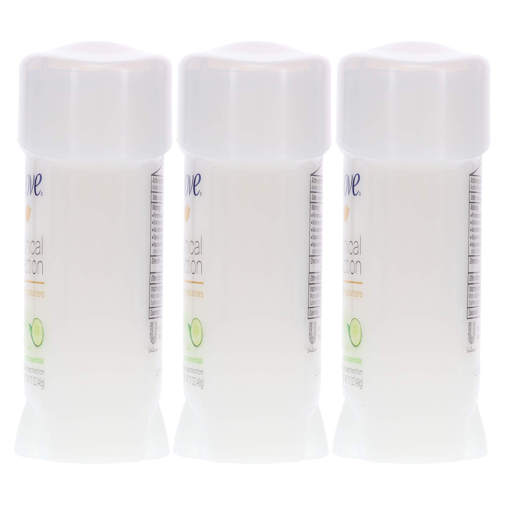 Dove logo on packaging signals dermatologist-endorsed protection for sensitive skin.