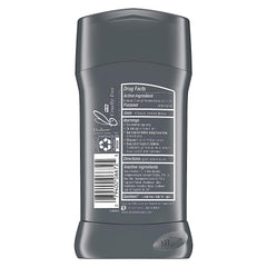 Dove Men+Care antiperspirant stick being applied for a smooth glide.