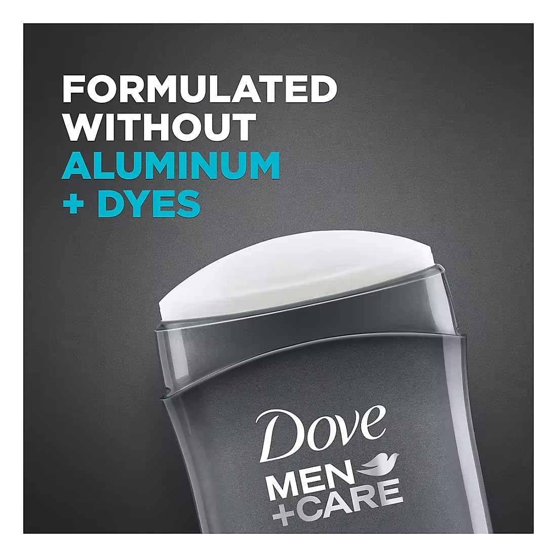 Dove Men+Care 72-hour odor protection visual suggests long-lasting freshness.