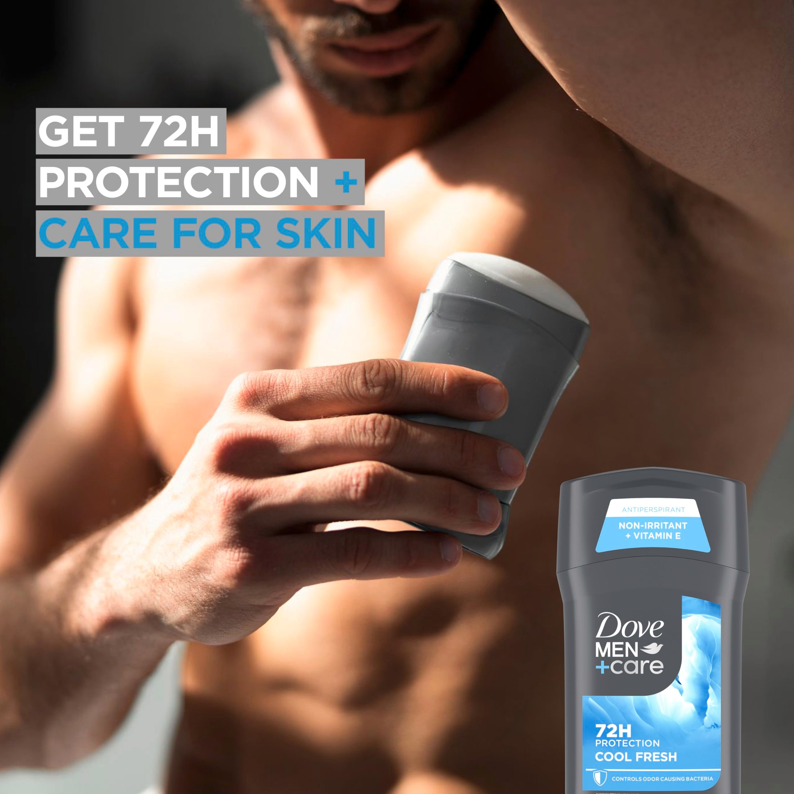 Icon indicating 72-hour protection from Dove Men+Care antiperspirant.
