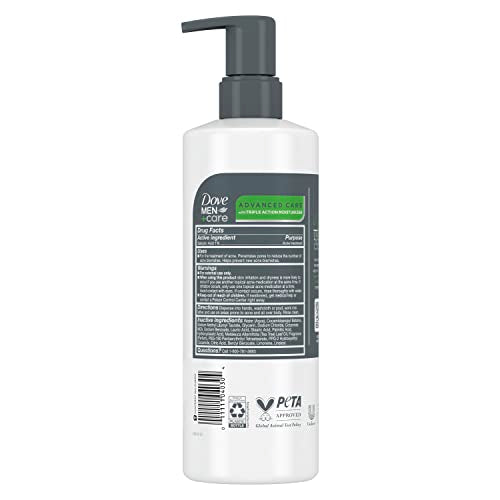 Dove Men+Care Acne Clear bottle pump demonstrating easy daily dispense.