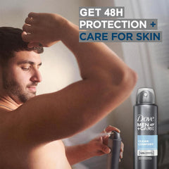 Dove Men+Care Clean Comfort six-pack packaging ready for home, gym, or office.