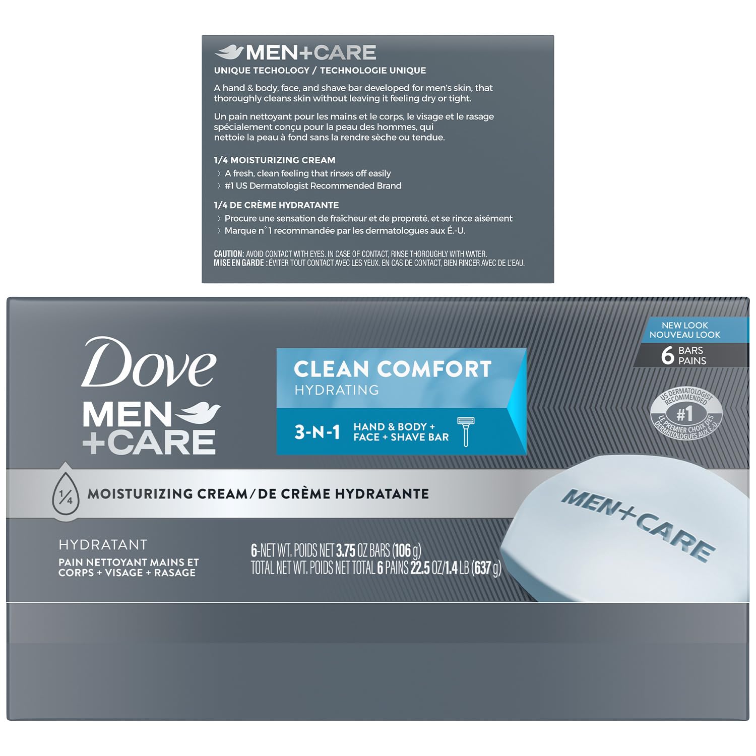 Creamy lather from Dove Men+Care Clean Comfort bar demonstrates easy cleansing