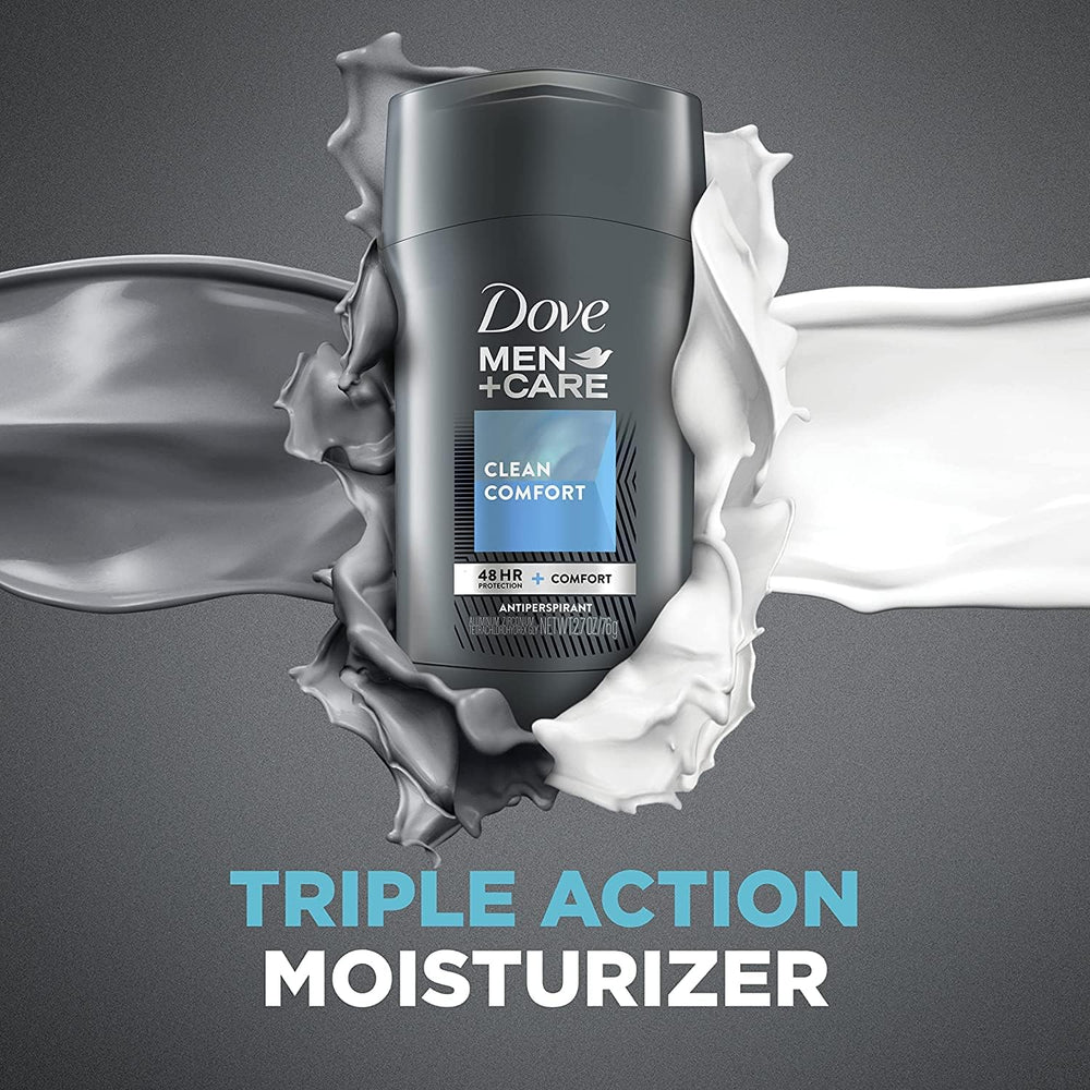 Dove Men Care Clean Comfort skin-nourishing cream supports moisturized underarm skin