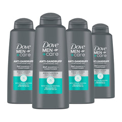 Dove Men+Care Dandruff Defense 2in1 bottle highlights flake relief and stronger hair
