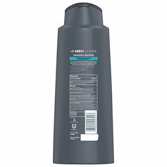 Dove Men+Care Dandruff Defense packaging shows a 4-pack of shampoo