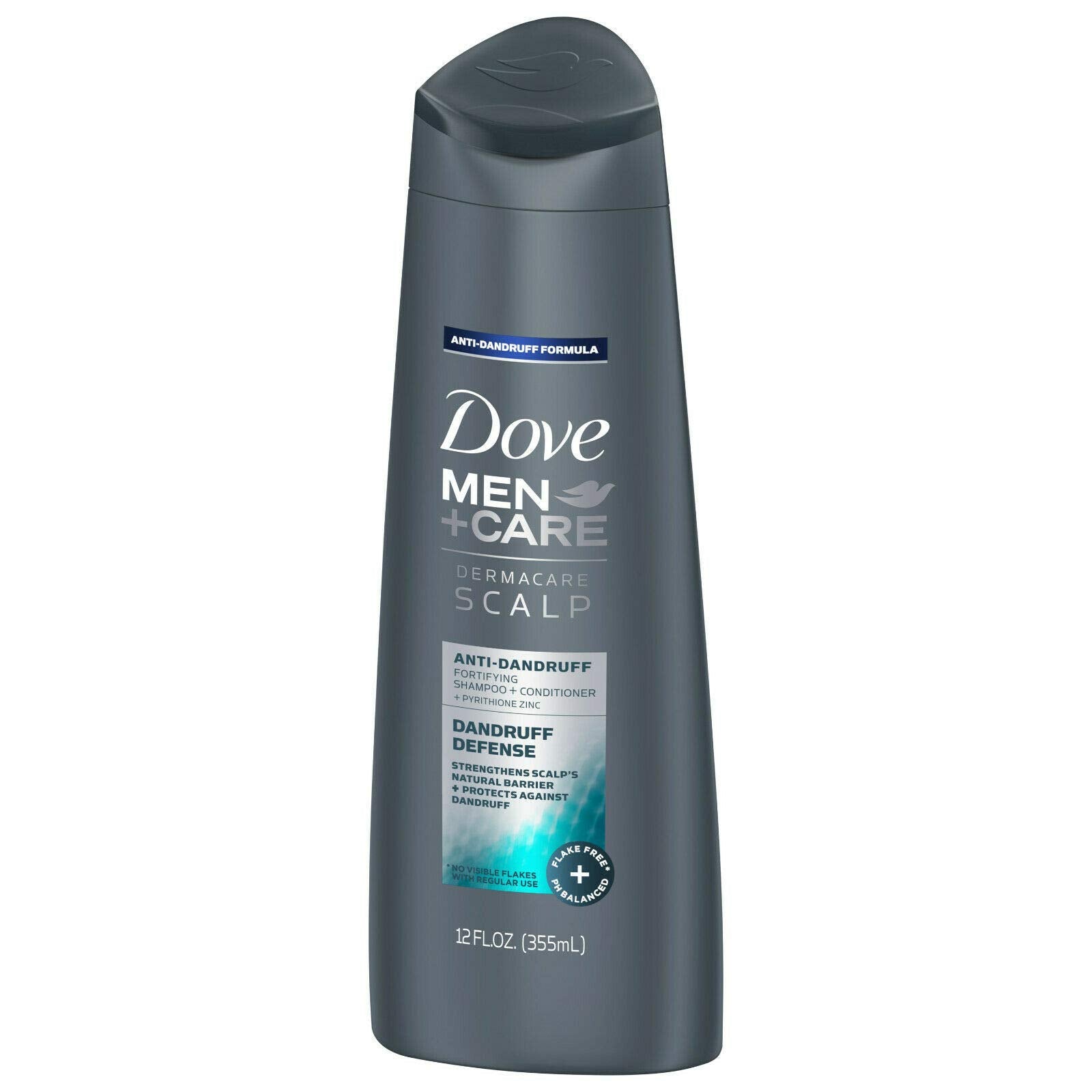 Dove Men+Care Dermacare lather demonstrates rich foam for dandruff support.