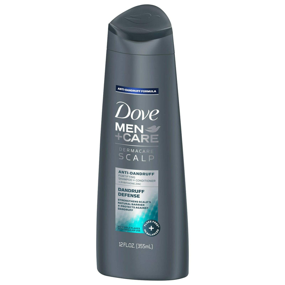 Dove Men+Care Dermacare lather demonstrates rich foam for dandruff support.
