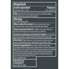 Close-up of Dermacare label highlights zinc pyrithione and soothing extracts.
