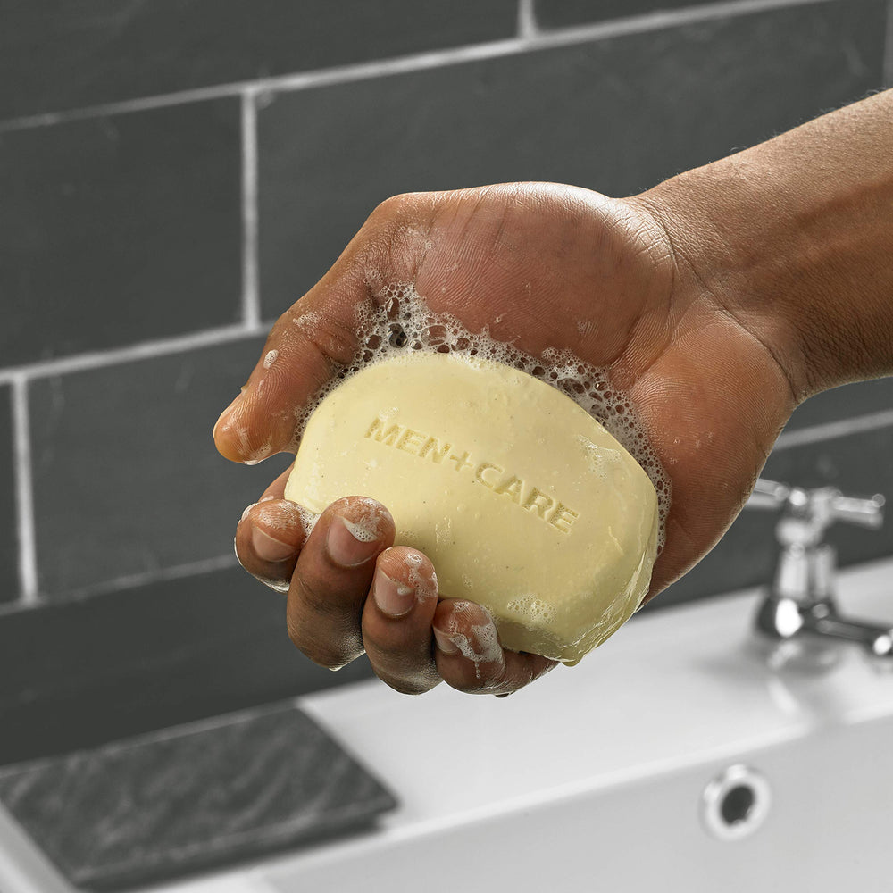 Dove Men+Care #1 Dermatologist Recommended badge signals trusted protection.
