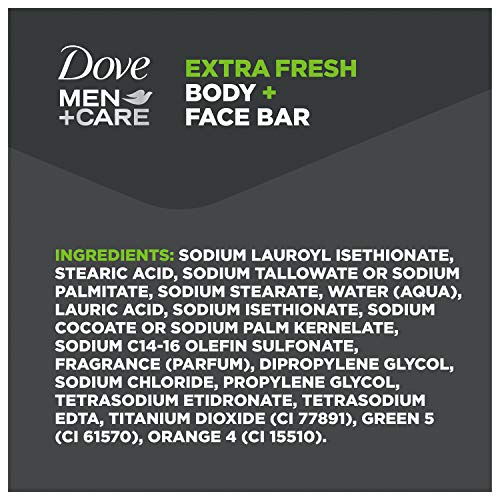 Dove MenCare Extra Fresh bar packaging recycling closeup