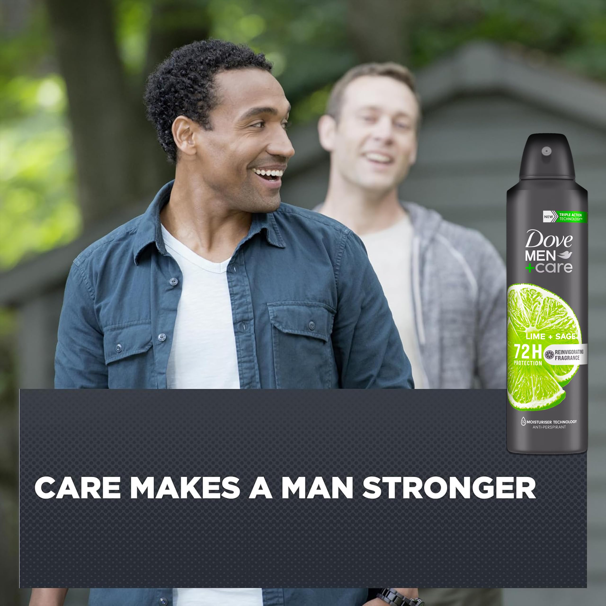Gym bag with Dove Men+Care Lime + Sage pack for on-the-go freshness
