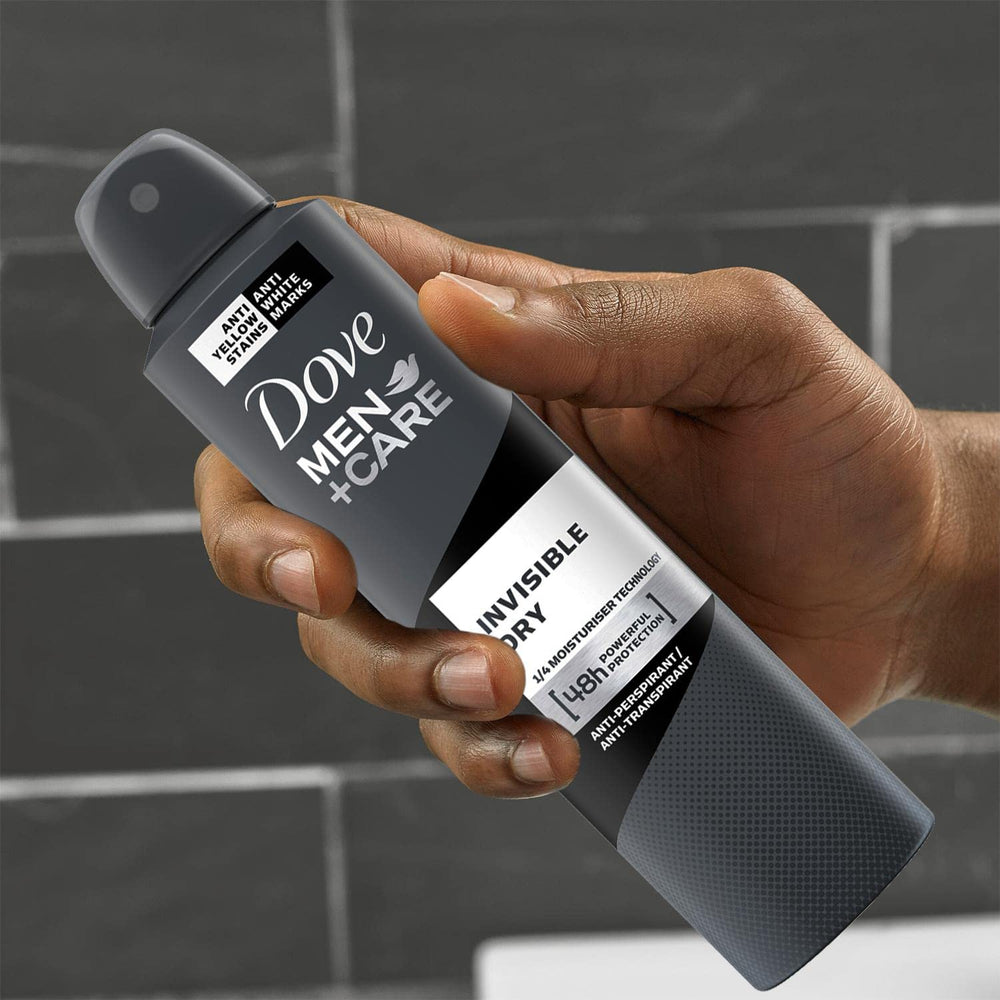 Dove Men+Care packaging front with 250 ml size and brand details.
