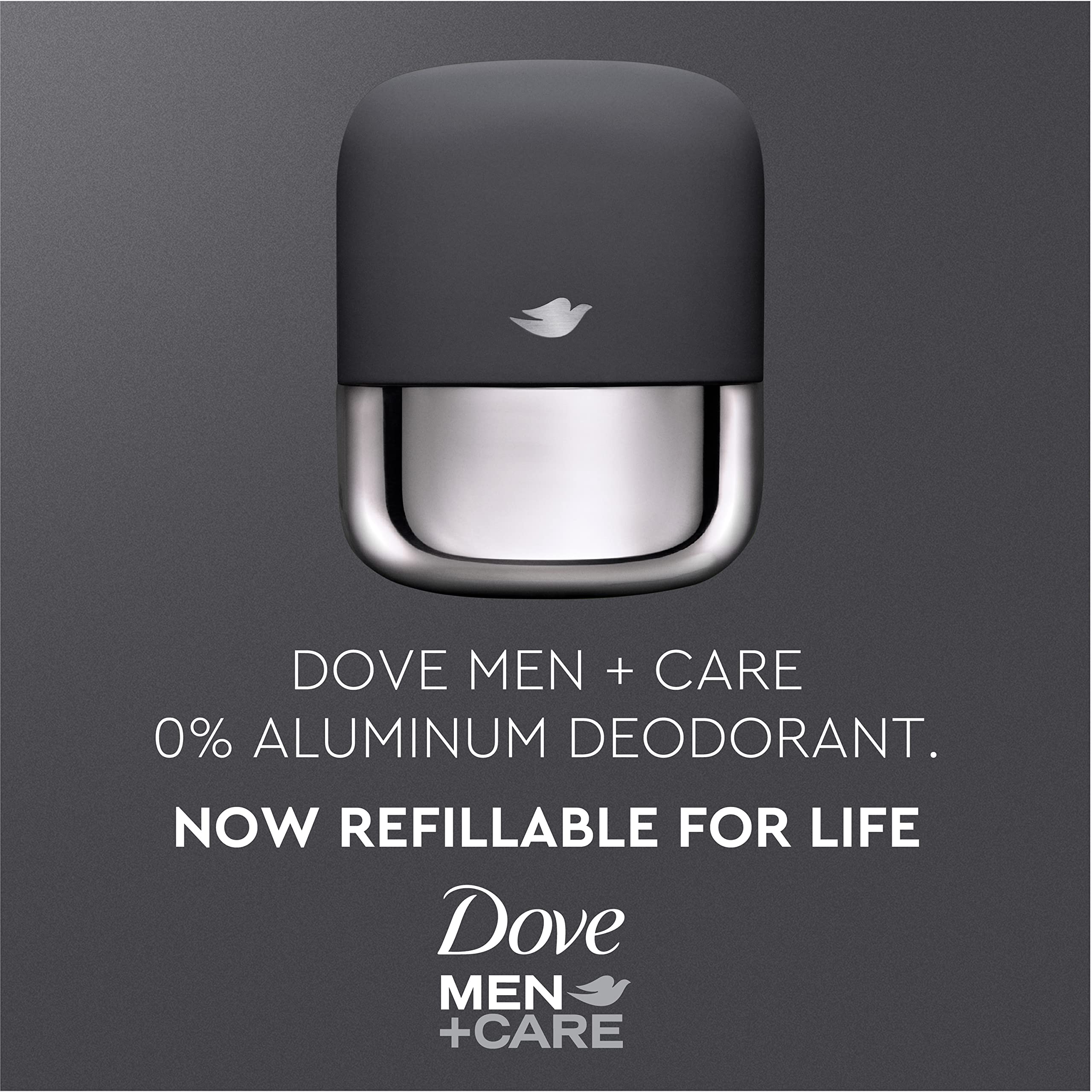 Lifetime guarantee accompanies the Dove Men+Care refill kit.
