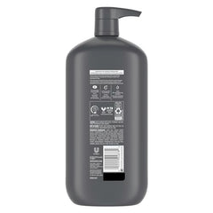 Dove Men+Care Mango Cedarwood foamy lather delivering comfortable skin hydration.