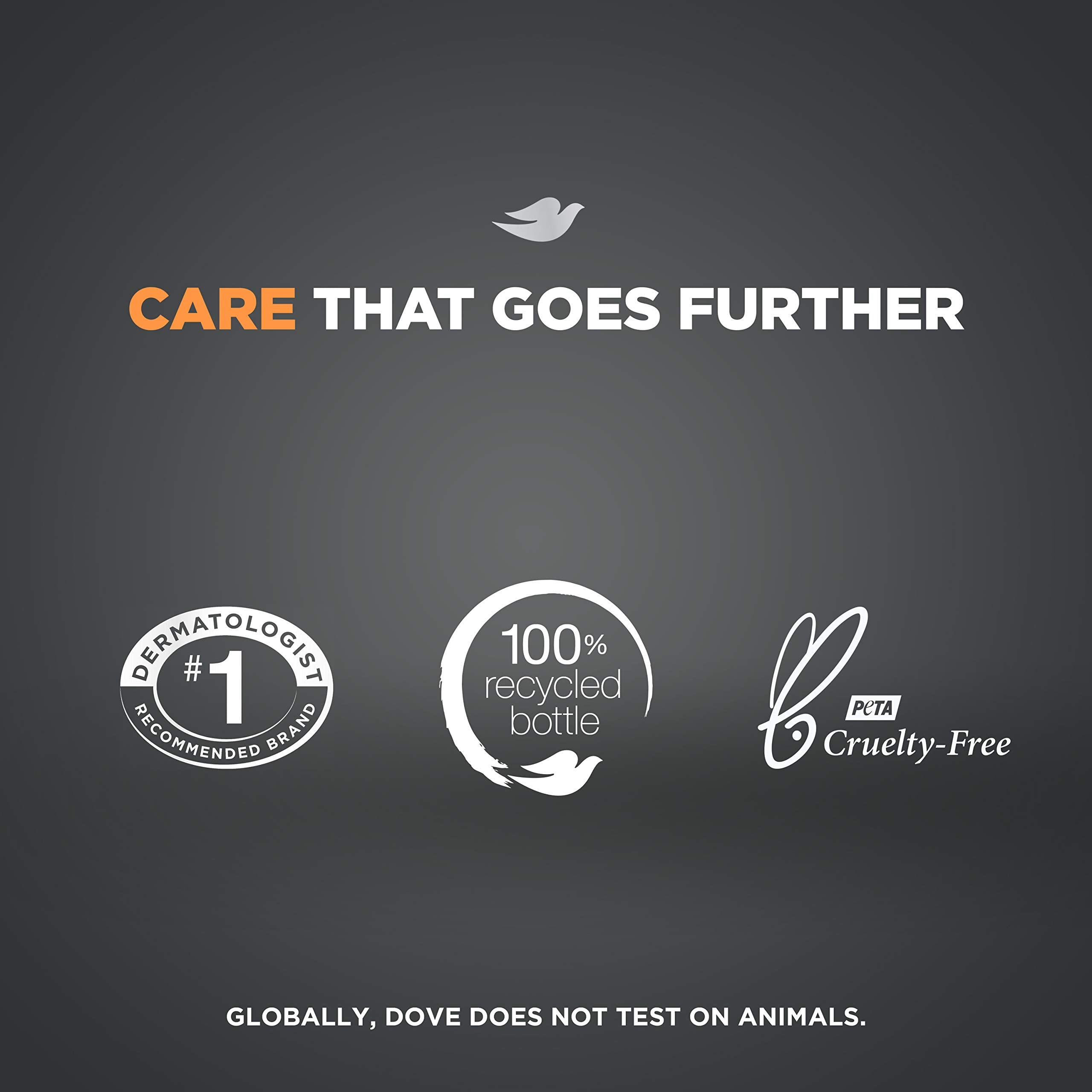 Dove Men+Care Skin Defense foam application highlights easy rinse and smooth skin.