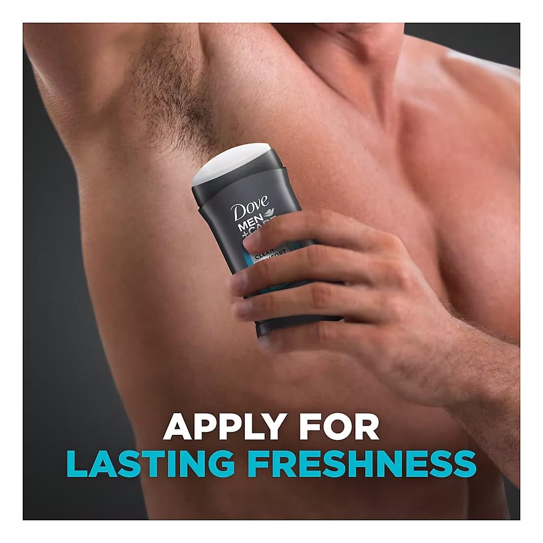 Dove Men+Care apply to underarms for durable odor defense.