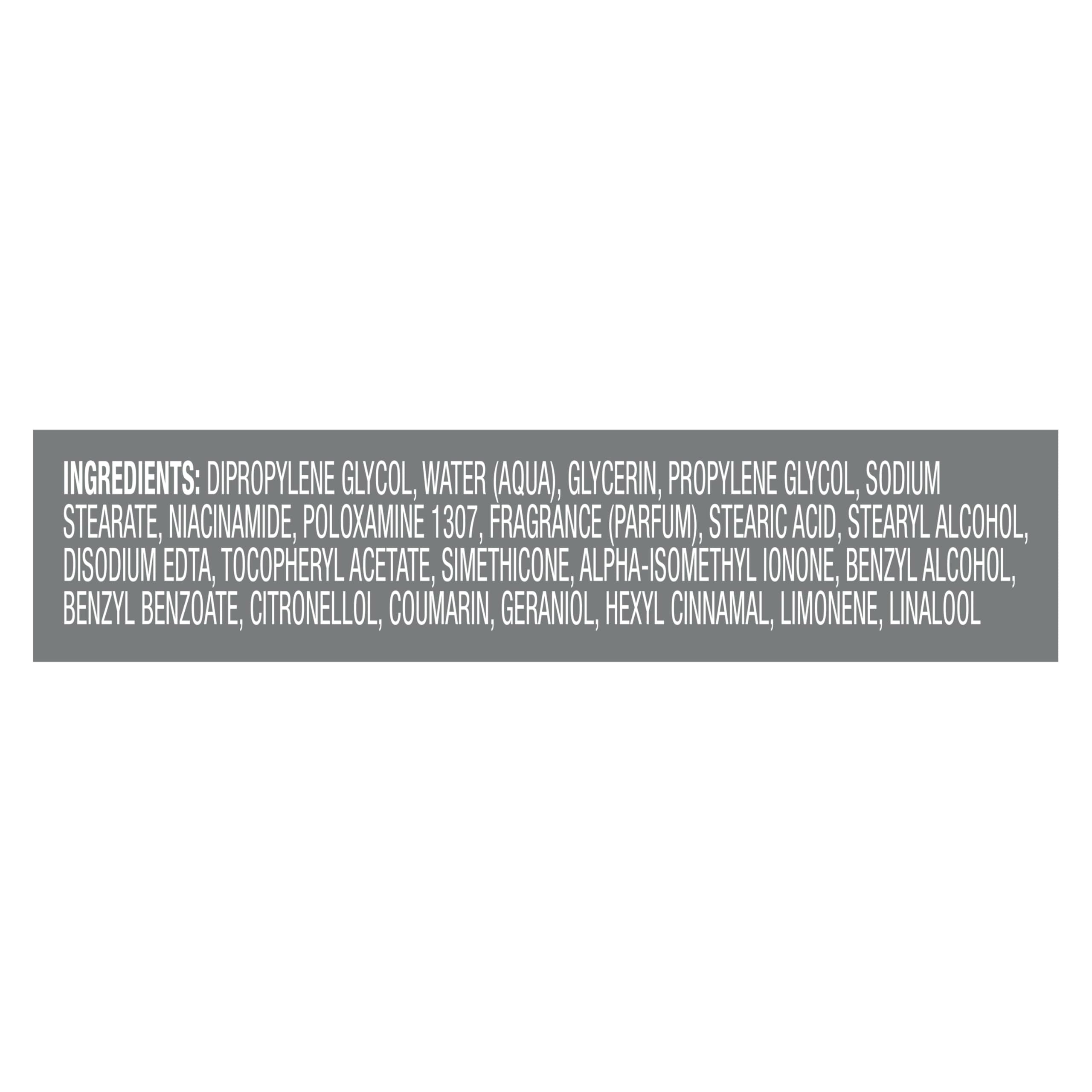 DOVE Men+Care Wild Eucalyptus ingredients support gentle underarm care.