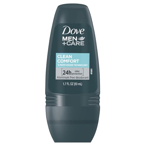 Dove Men+Care applicator ready for roll-on, smooth glide for daily freshness.