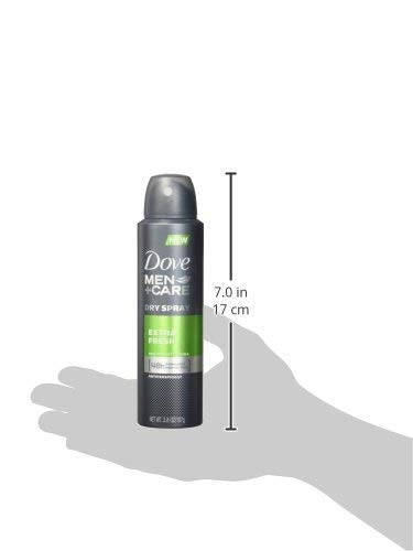 Dove Men Antiperspirant Extra Fresh three-pack back view for travel