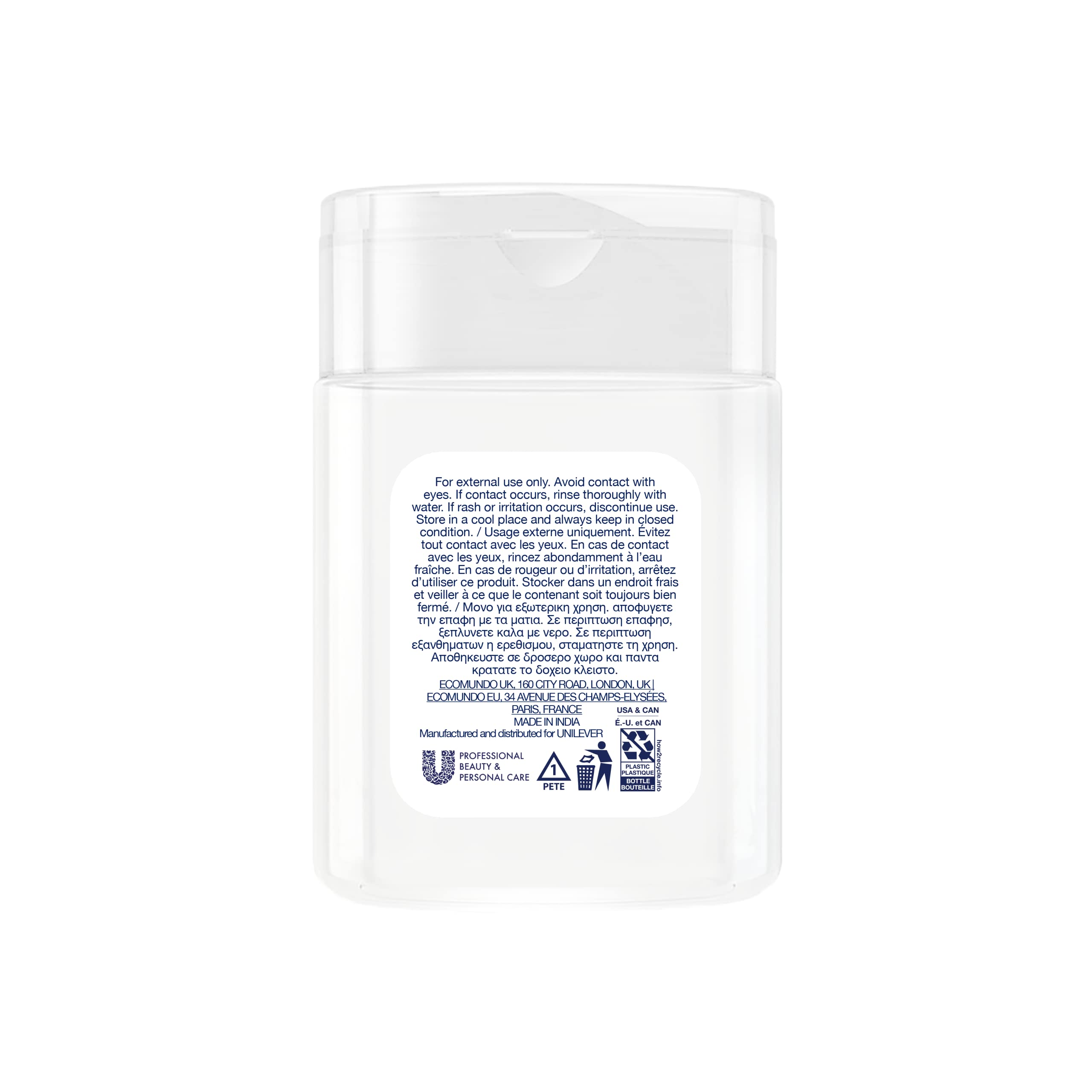 Dove mini 30ml flip-top bottle, hotel amenities, convenient use