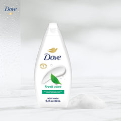 Dove Moisture Renew nutrients on skin deliver nourishing hydration during shower.